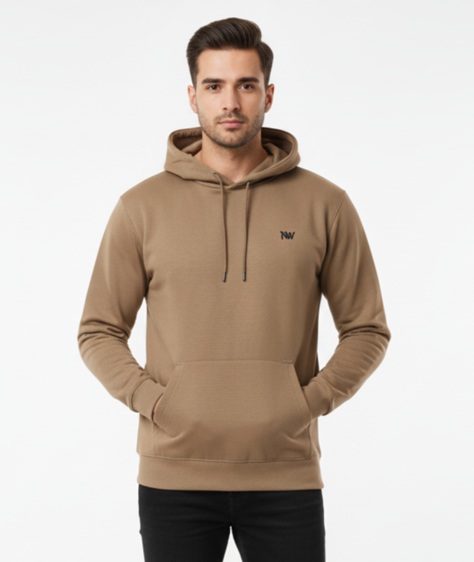 Men's Brown Pullover Hoodie- Limited Edition