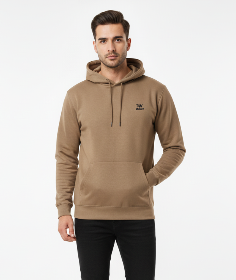 Men's Brown Pullover Hoodie- Limited Edition