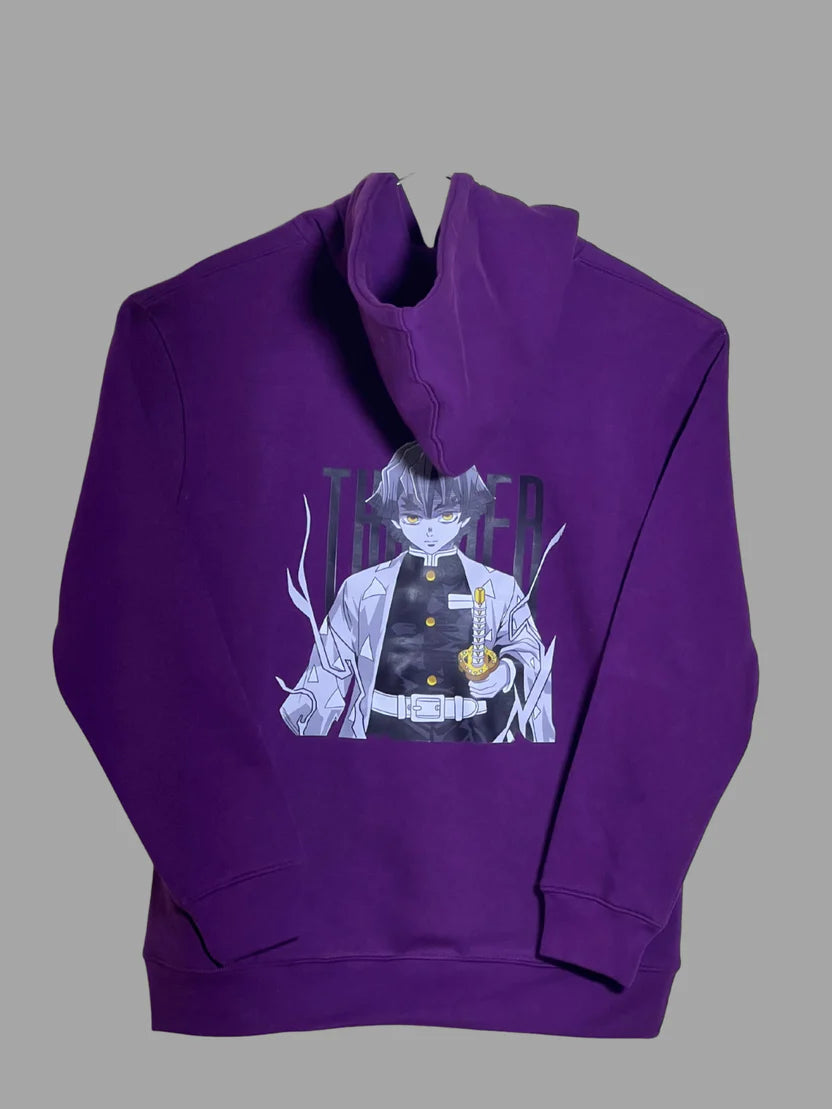 Thunder Anime Graphic Purple Hoodie / LIMITED ADDITION