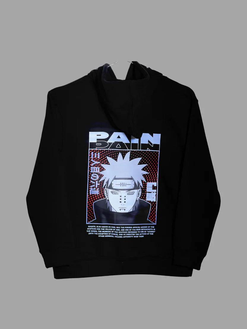 Anime Graphic Black Hoodie-Limited Edition